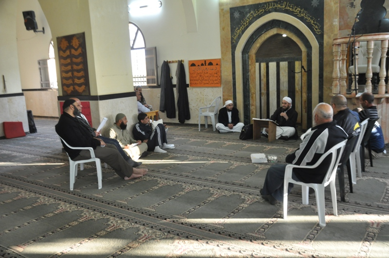  بالصور: اللقاء الأول في دورة إكرام المتوفي للهيئة الاسلامية بمسجد الجبلية بمدينة يافا